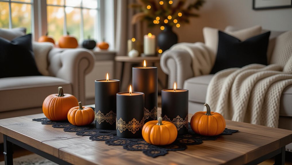 elevate halloween candle decor