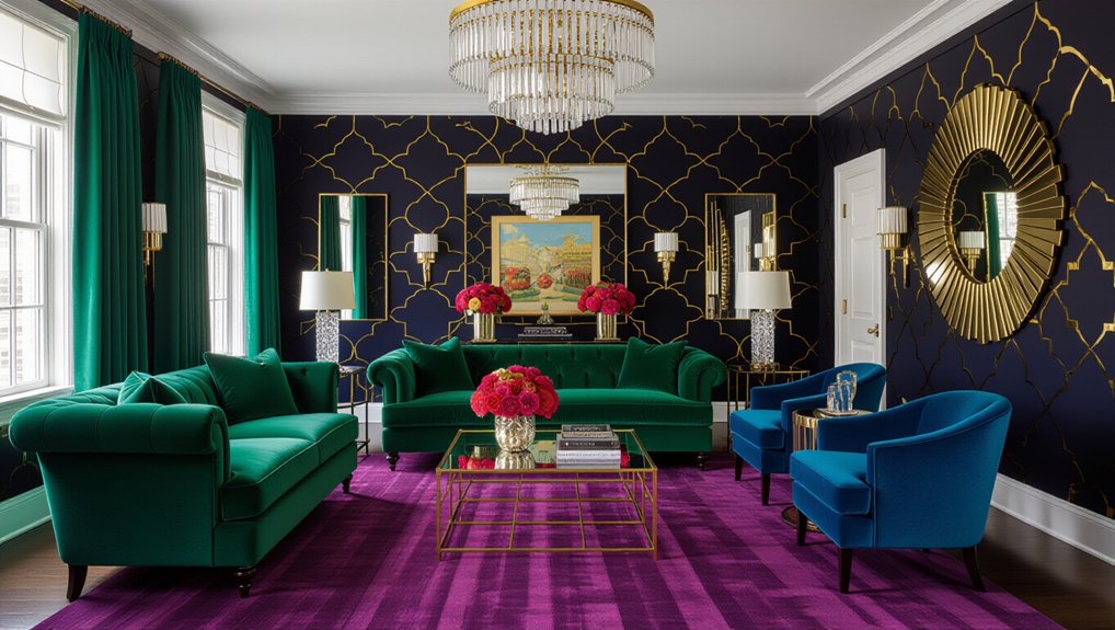 elevate space with jewel tones