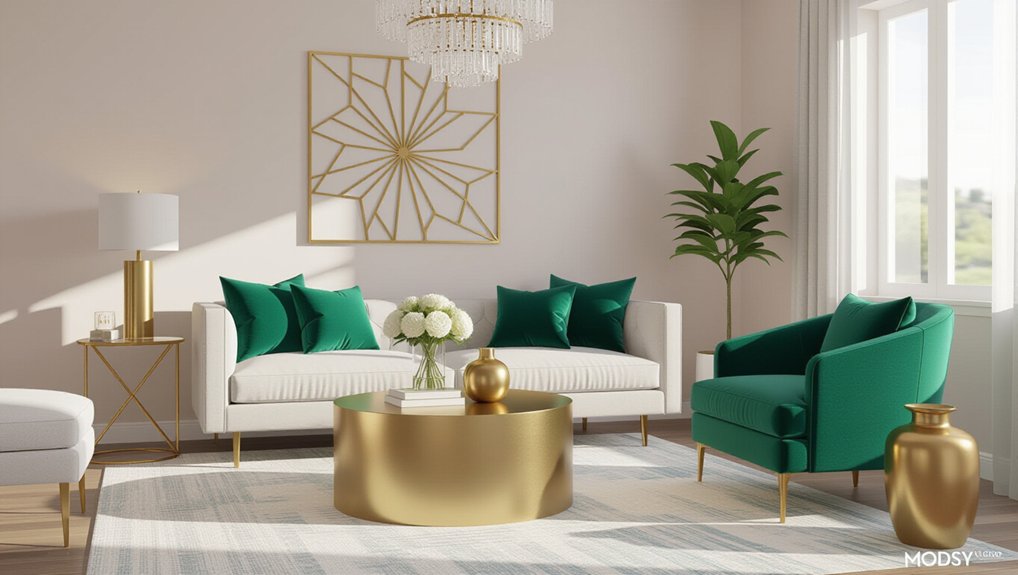 elevate with metallic accents