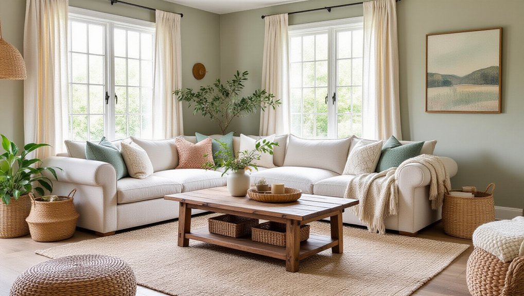 embrace sage green accents