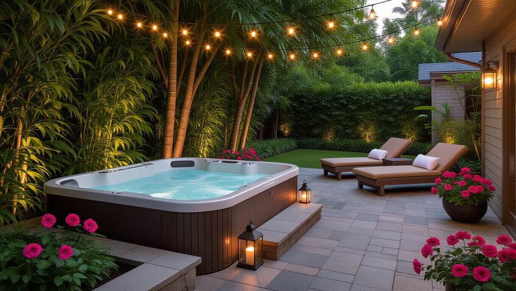 enchanting jacuzzi ambient lighting