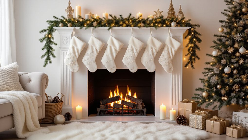 festive decor for fireplaces
