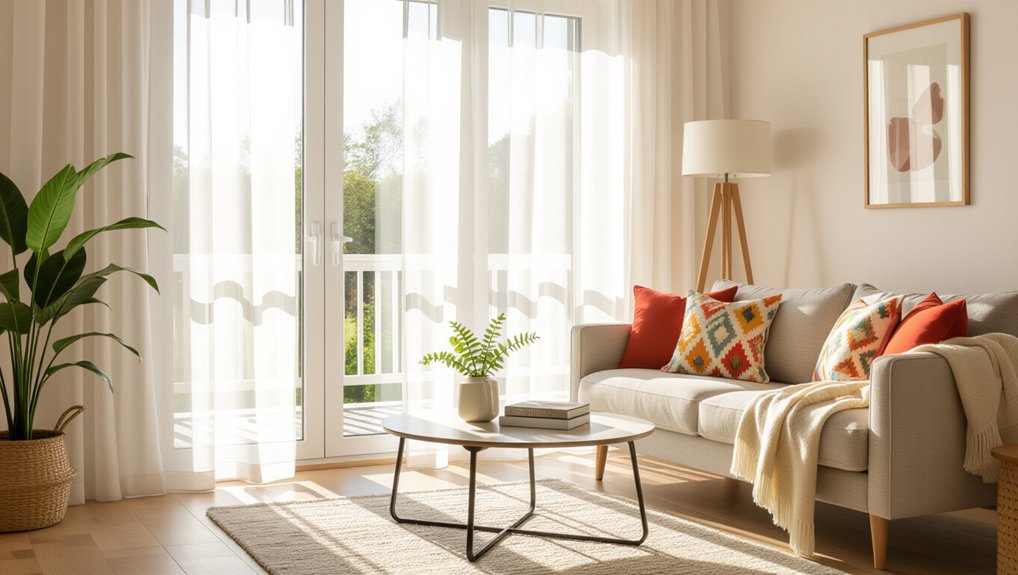fresh curtains inviting atmosphere