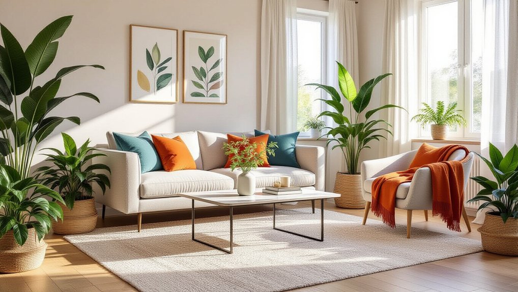 fresh greenery enhances interiors