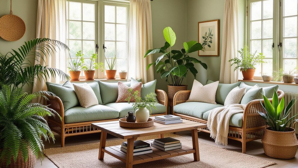 fresh plants for decor