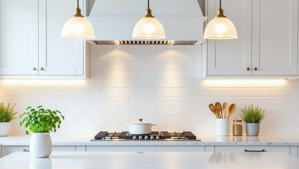 illuminate your white backsplash
