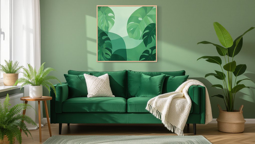 layered greens for vibrancy