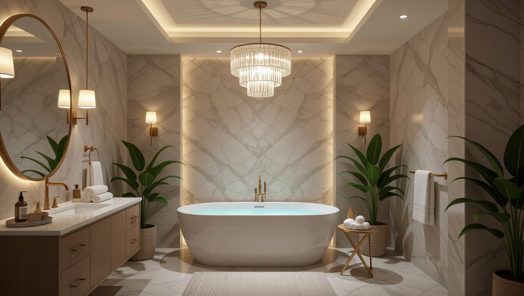 layered lighting creates ambiance