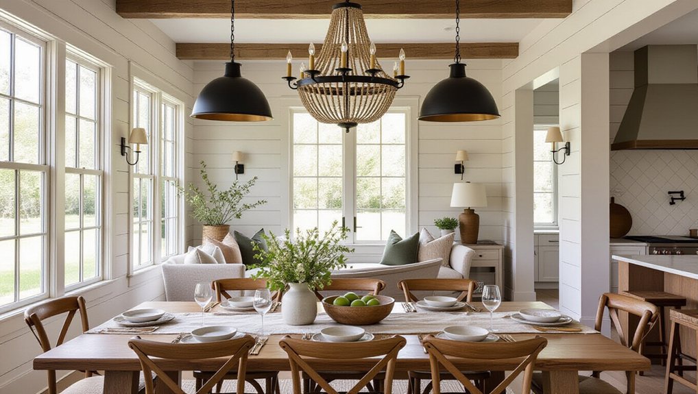 layered lighting enhances ambiance