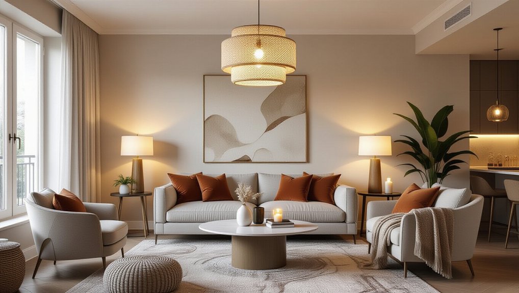 layered lighting enhances ambiance
