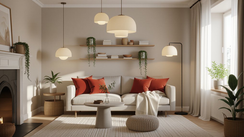 layered lighting enhances ambiance
