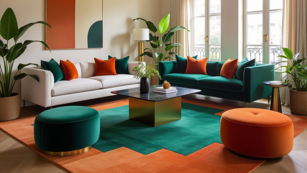 layered rugs for warmth