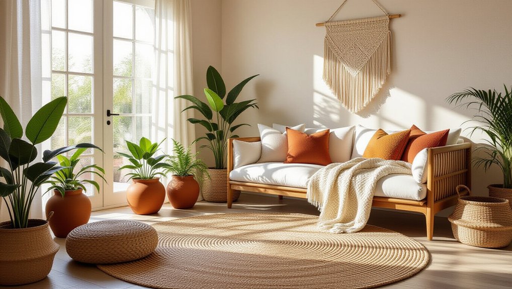 layering rugs and throws