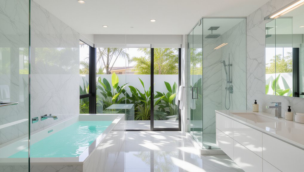light and airy bathroom design