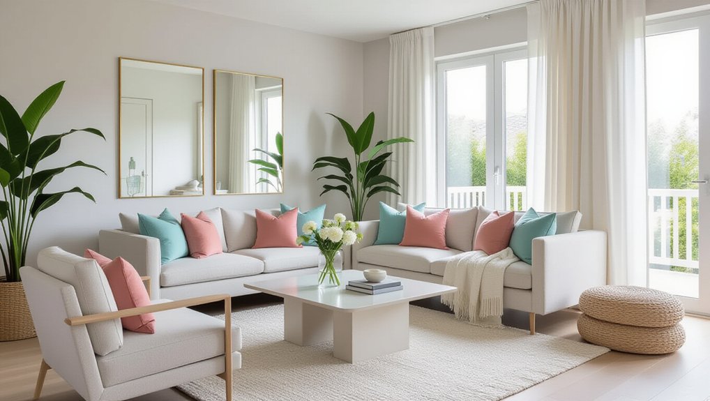 light colors create spaciousness