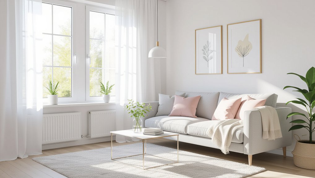 light colors create spaciousness