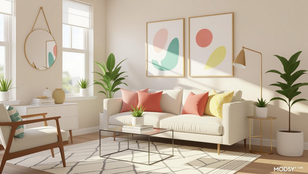 light colors enhance spaciousness