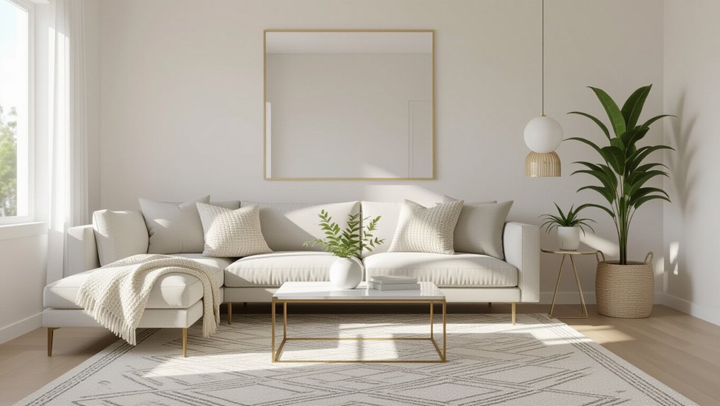 low furniture enhances spaciousness