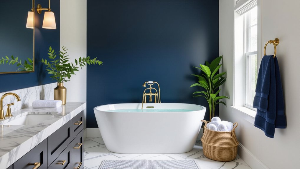luxe bathroom color palette