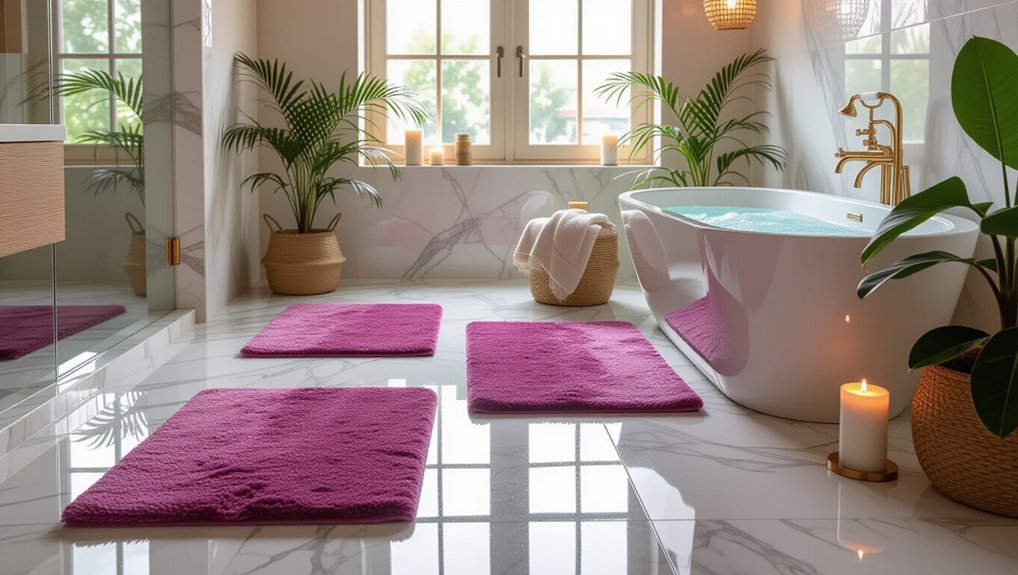 luxurious bath mat options