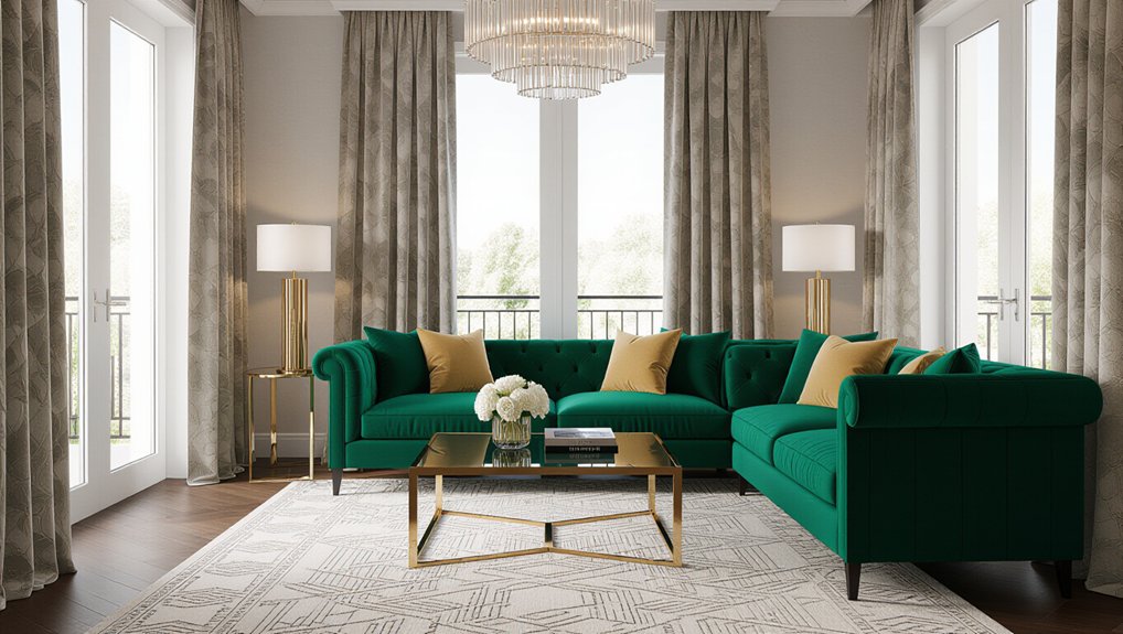 luxurious textiles enhance comfort