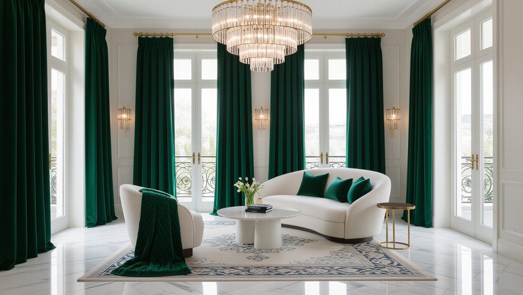 luxurious textiles enhance coziness