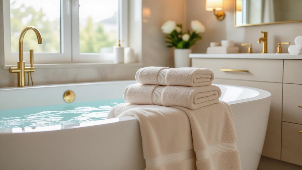 luxurious towels enhance aesthetics