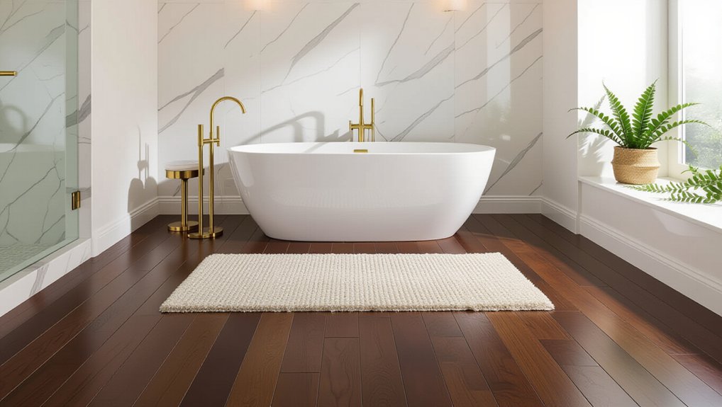 luxury bathroom flooring options