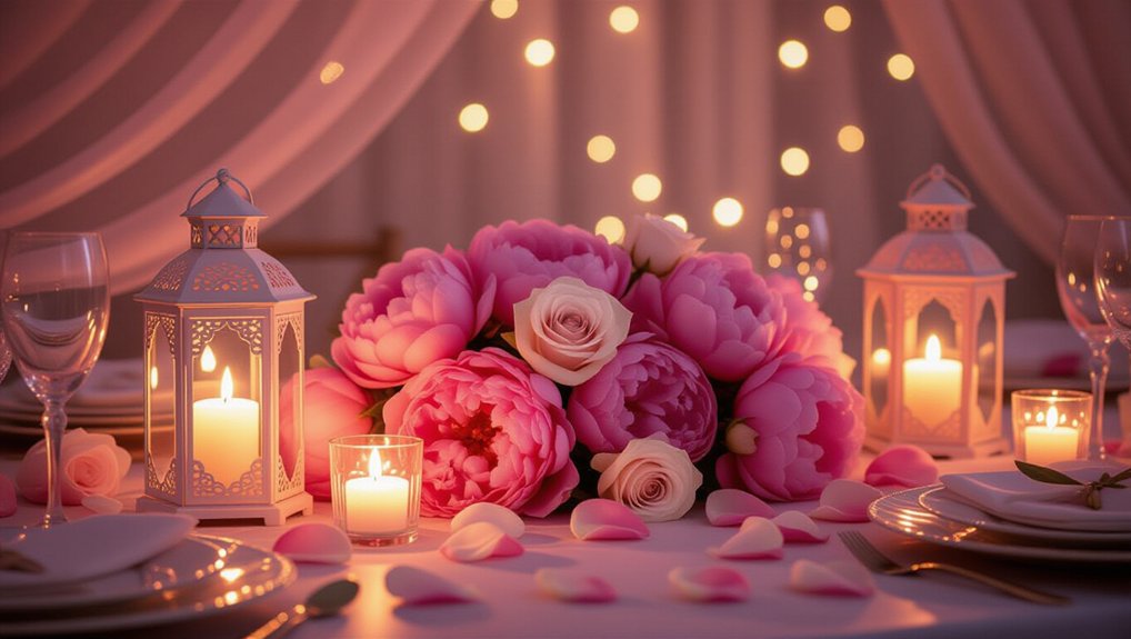 magical pink lantern decor