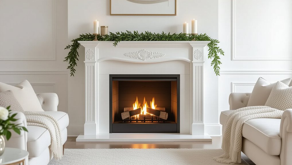 maintain your white fireplace