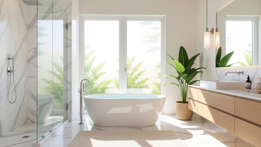 maximize bathroom natural light
