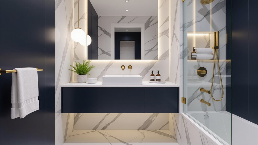 maximize small bathroom space