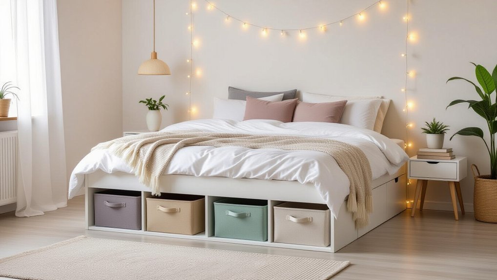maximize space under bed
