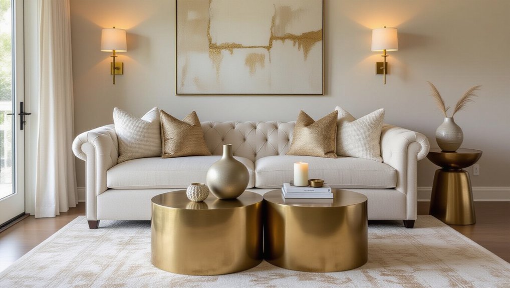 metallic accents elevate luxury