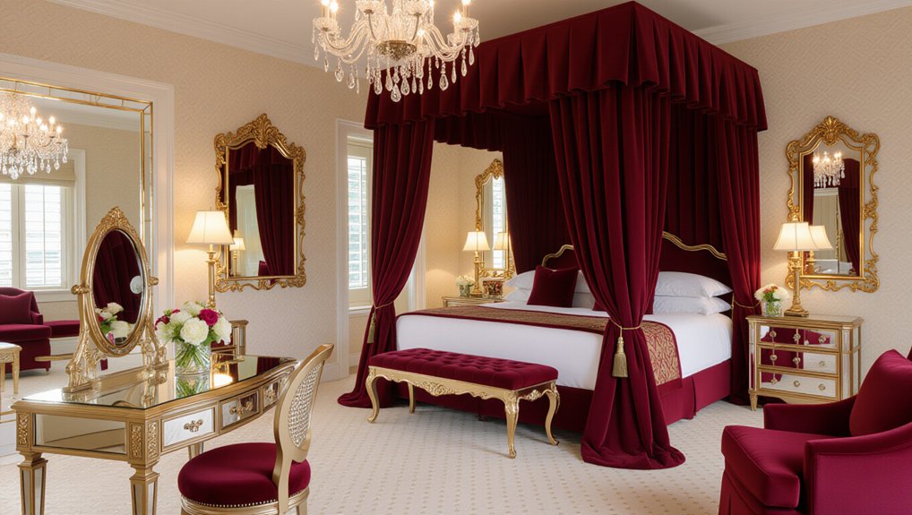 mirrors enhance bedroom elegance