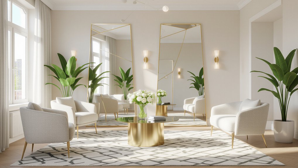 mirrors enhance light and space
