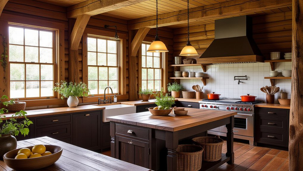 mixing wood finishes creatively