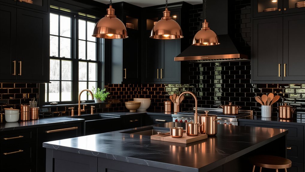 modern contrast matte copper