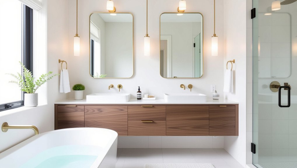 modern floating vanity elegance