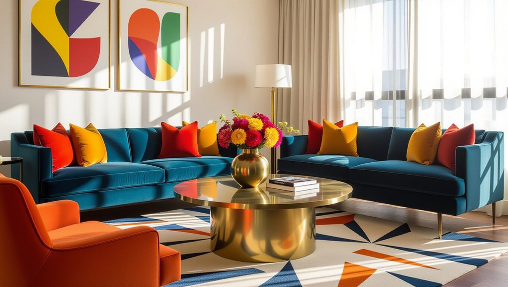 modern geometric summer decor