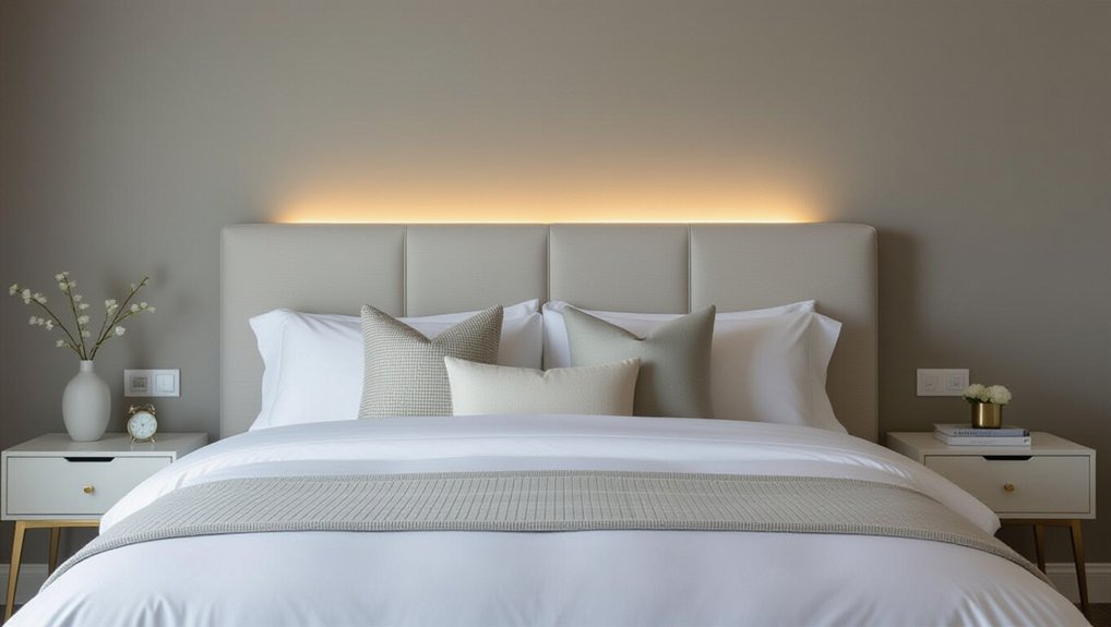 modern space saving headboard solution