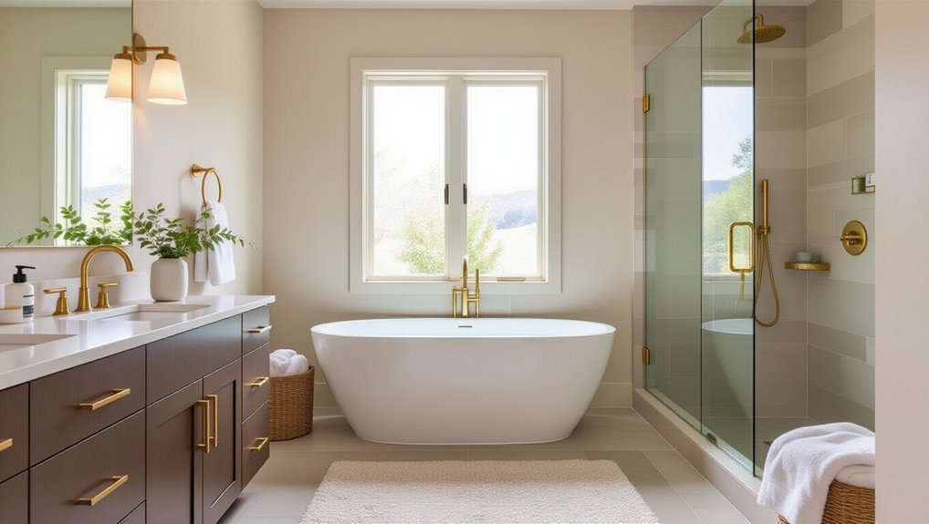 monochromatic bathroom design harmony