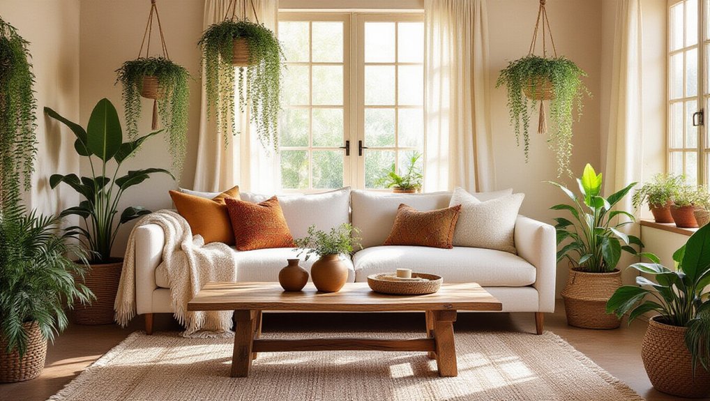 natural warmth through greenery