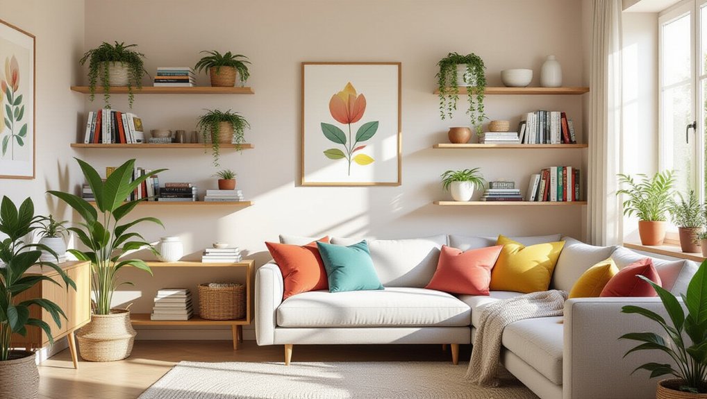 open shelving enhances space