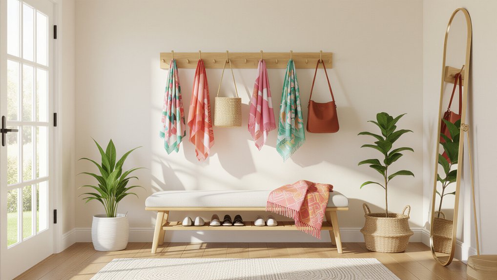 organized entryway with storage