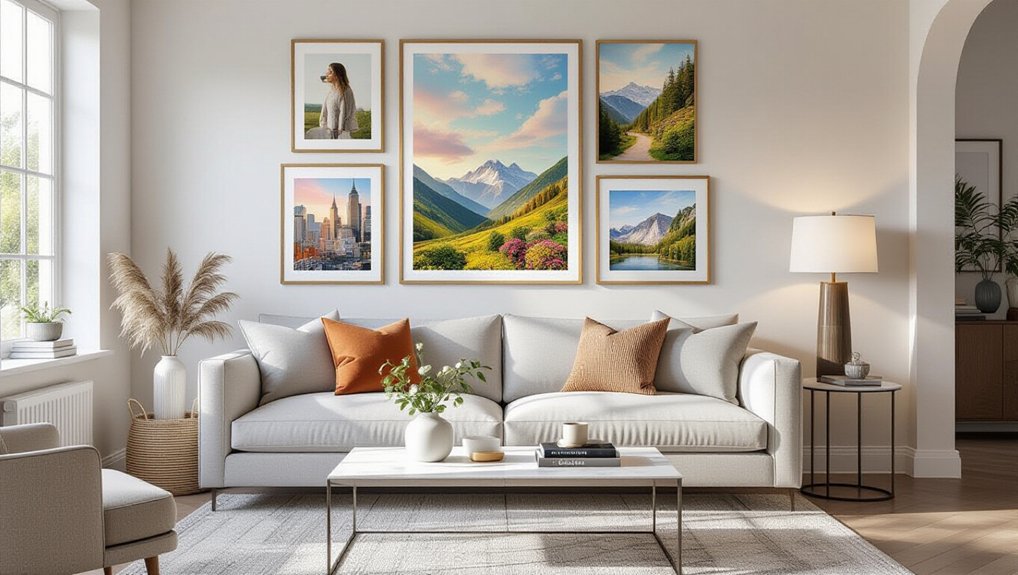personalized memory gallery wall