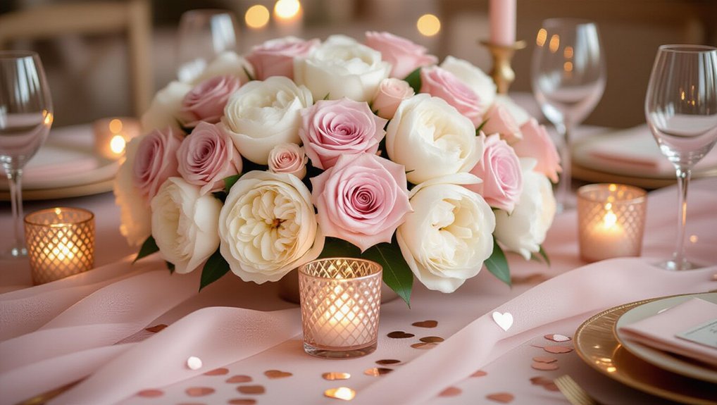 pink floral centerpiece ideas