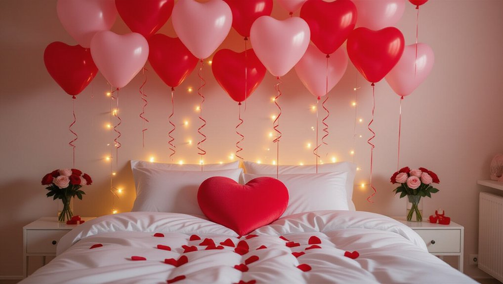 playful heart balloon decor