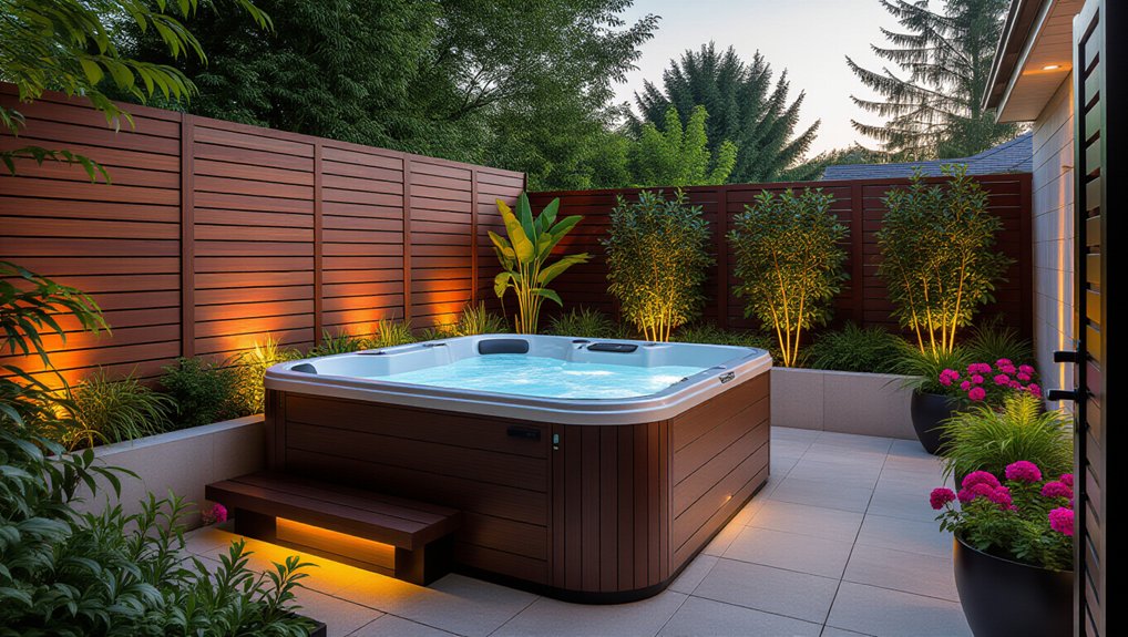 private oasis with greenery
