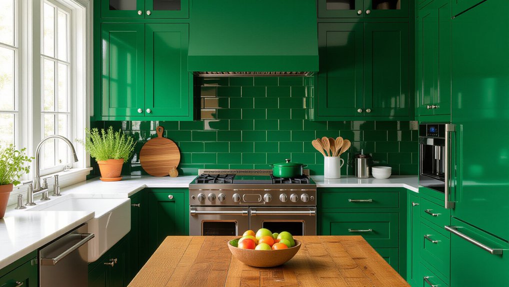 refresh kitchen with emerald